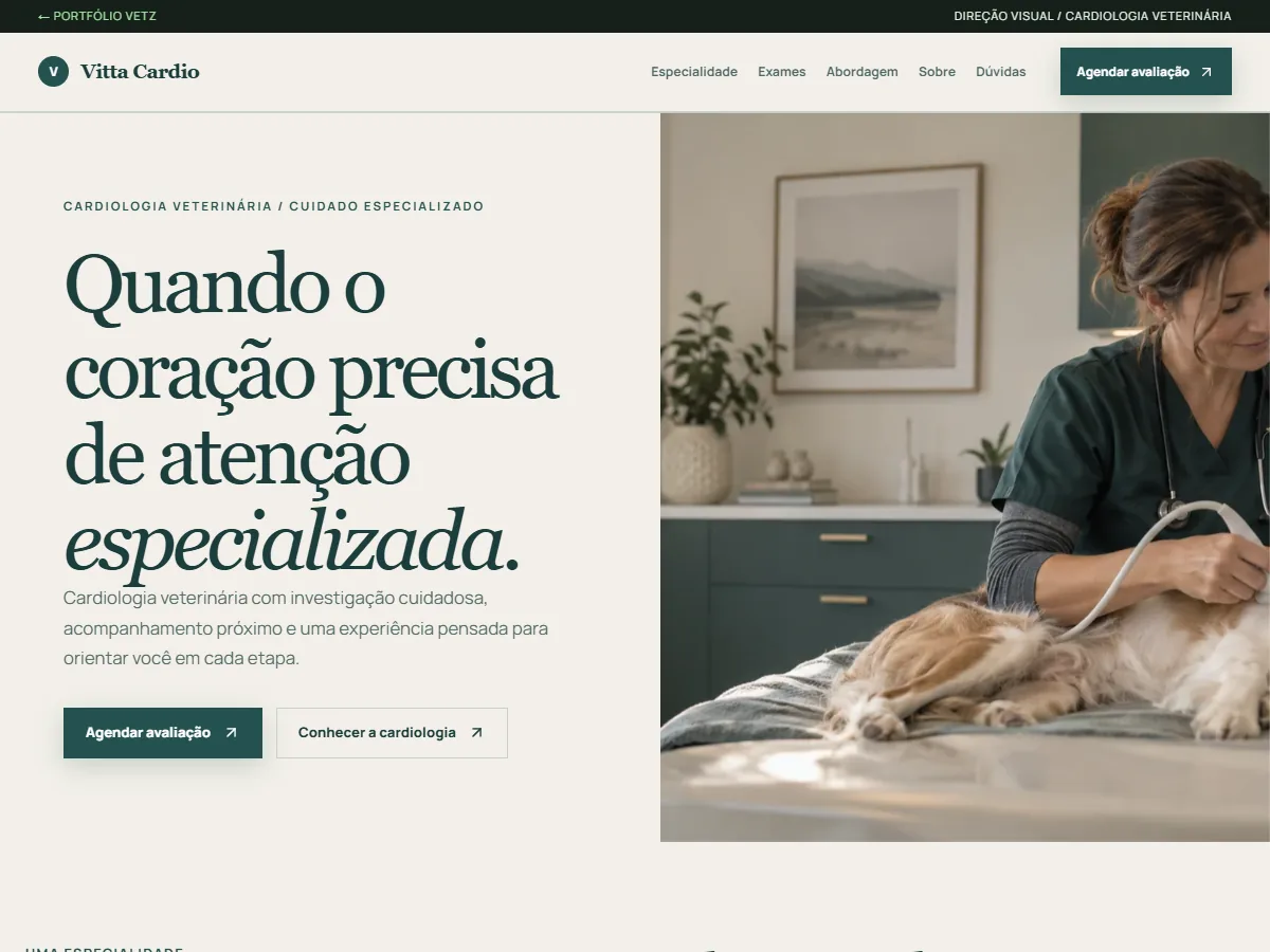 Prévia da página inicial de Vitta Cardio